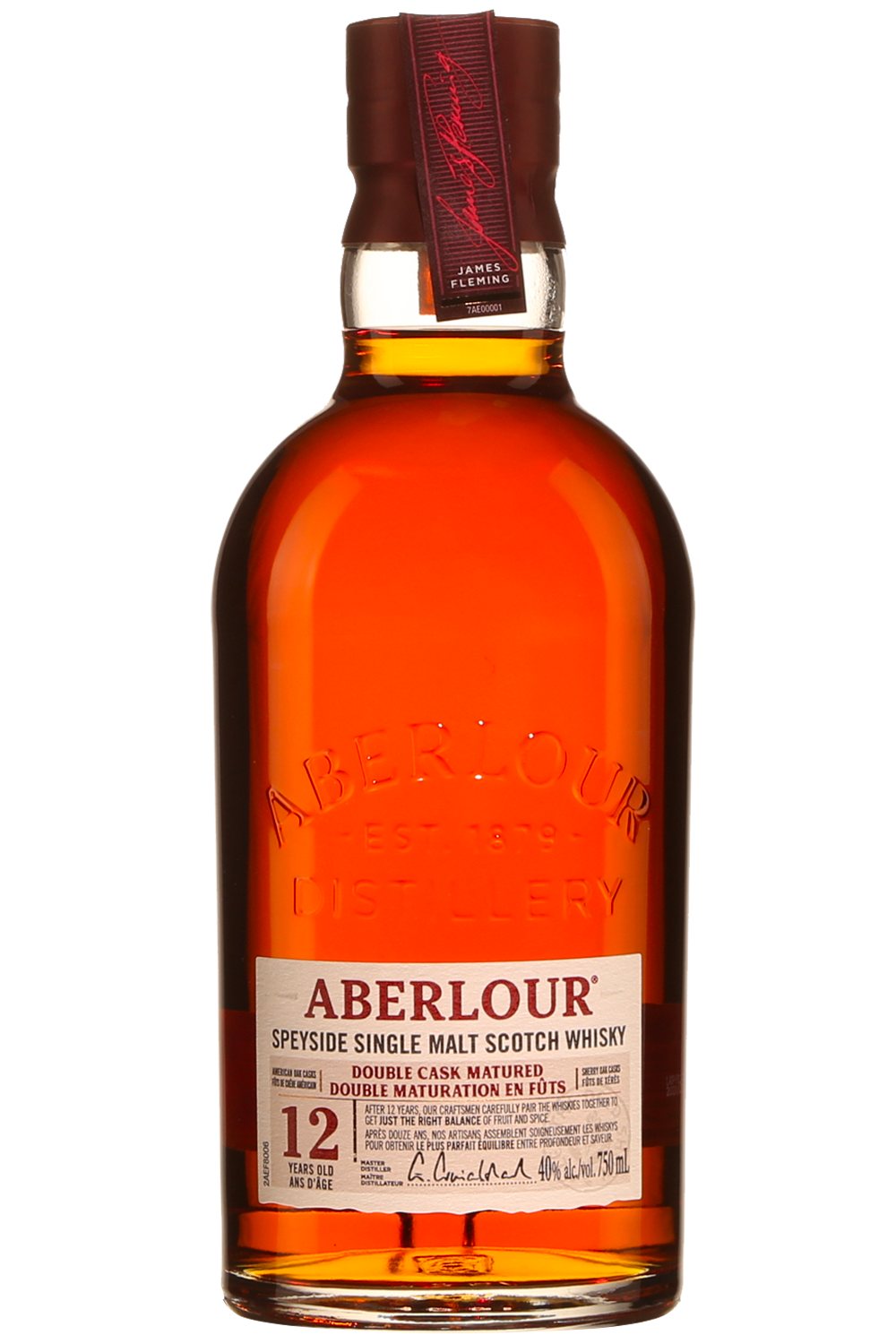 Aberlour 12 Ans Double Cask Speyside Scotch Whisky Single Malt, Fiche  produit