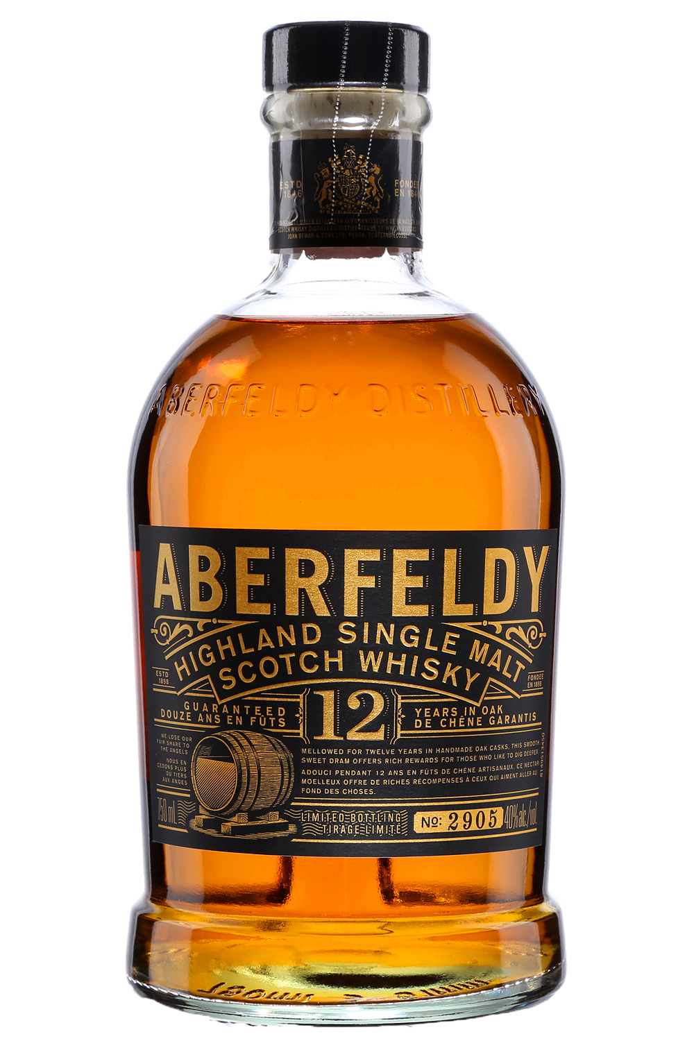 Aberfeldy 12 Single Malt Scotch Whisky, Fiche produit