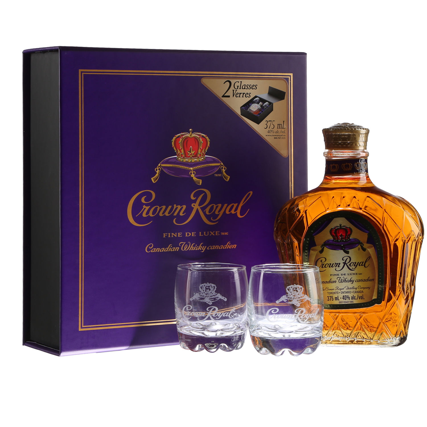 Crown Royal + 2 Verres Fiche produit