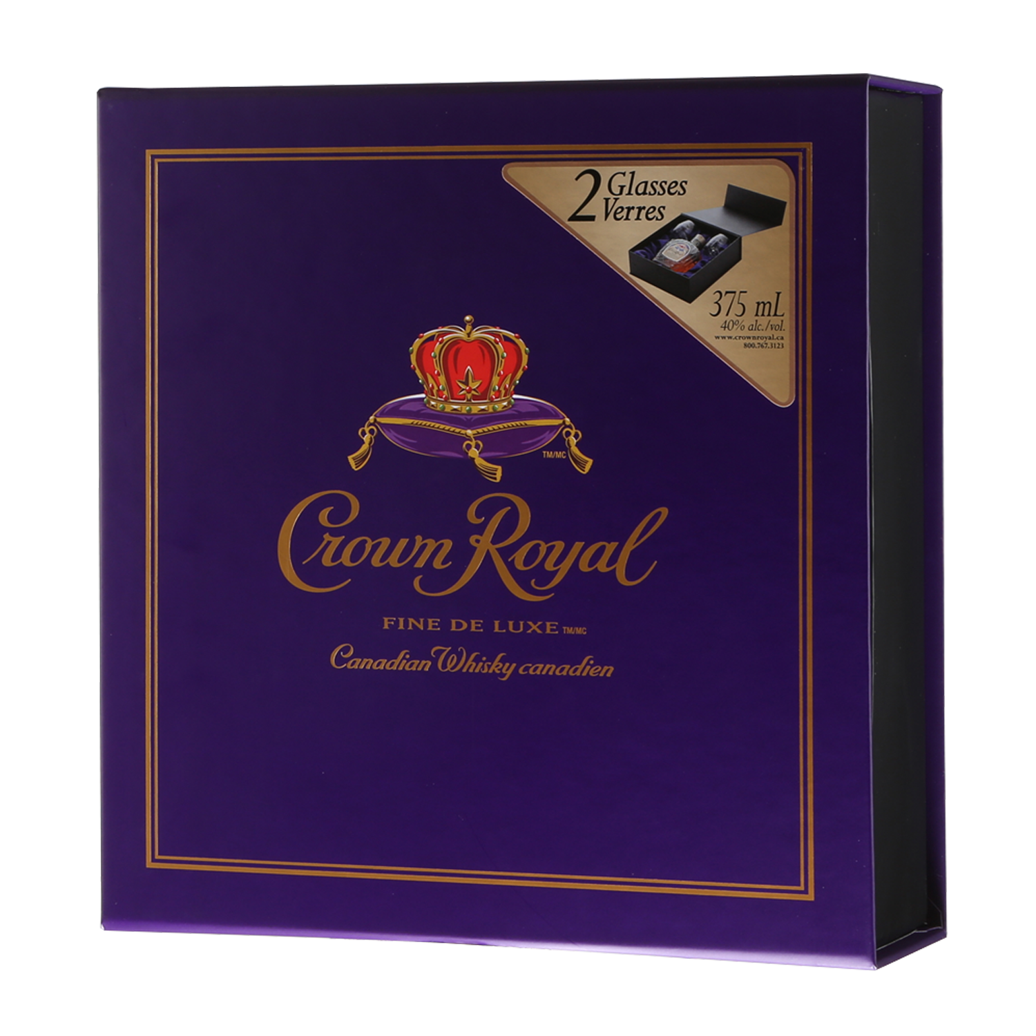 Crown Royal + 2 Verres Fiche produit