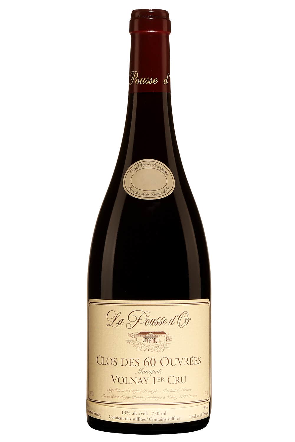 ベストセラー Domaine 60 des Clos Cru Premier Volnay d'Or Pousse la de ワイン
