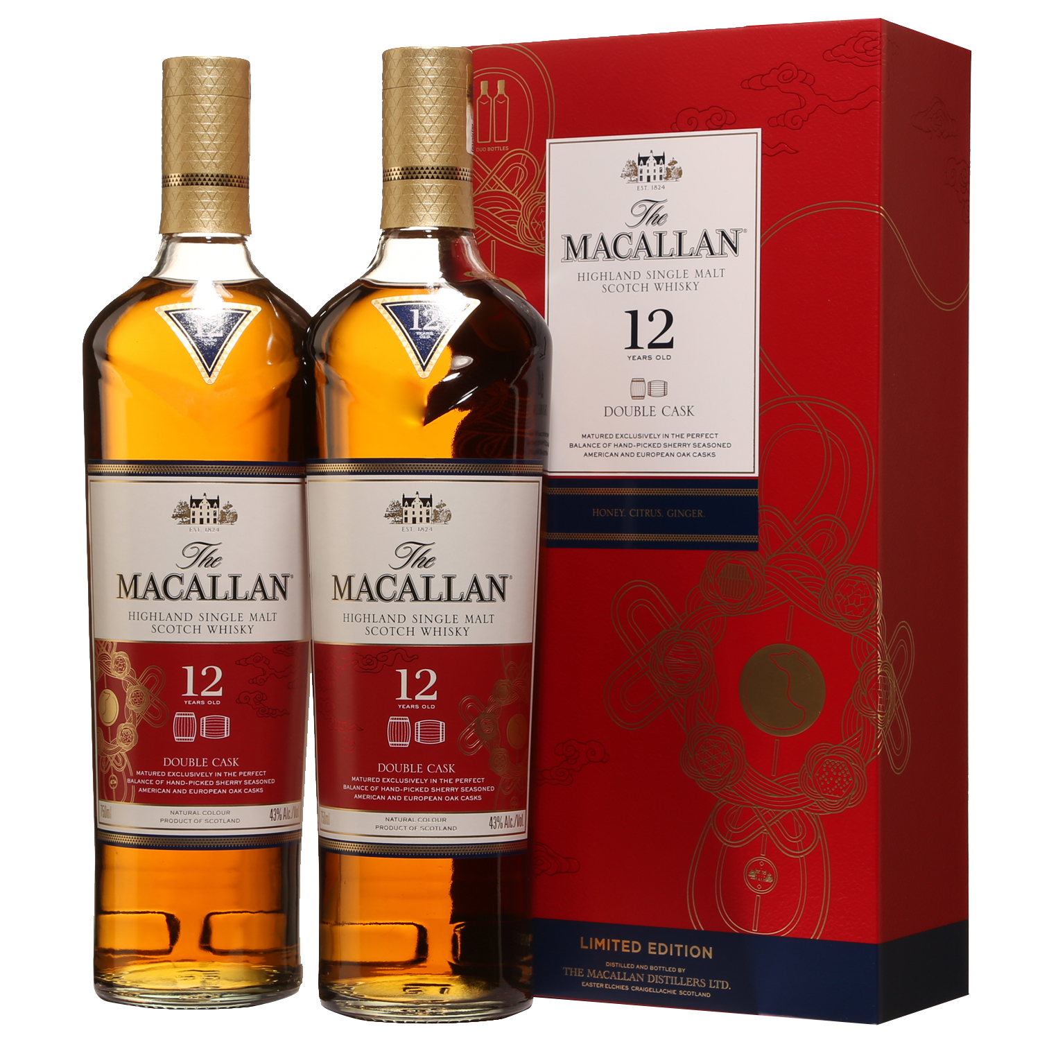 Macallan Lunar New Year 2020 Édition limitée 2x750 ml Fiche produit
