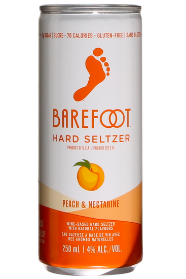 Barefoot Hard Seltzer Peach and Nectarine