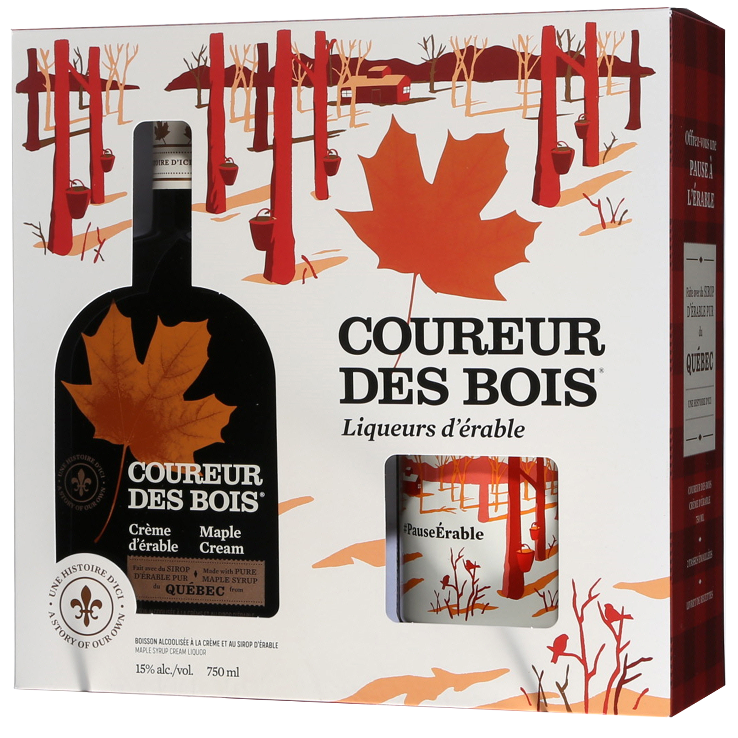 Coffret cadeau trio de crème du Canada l Les Trésors d'érable