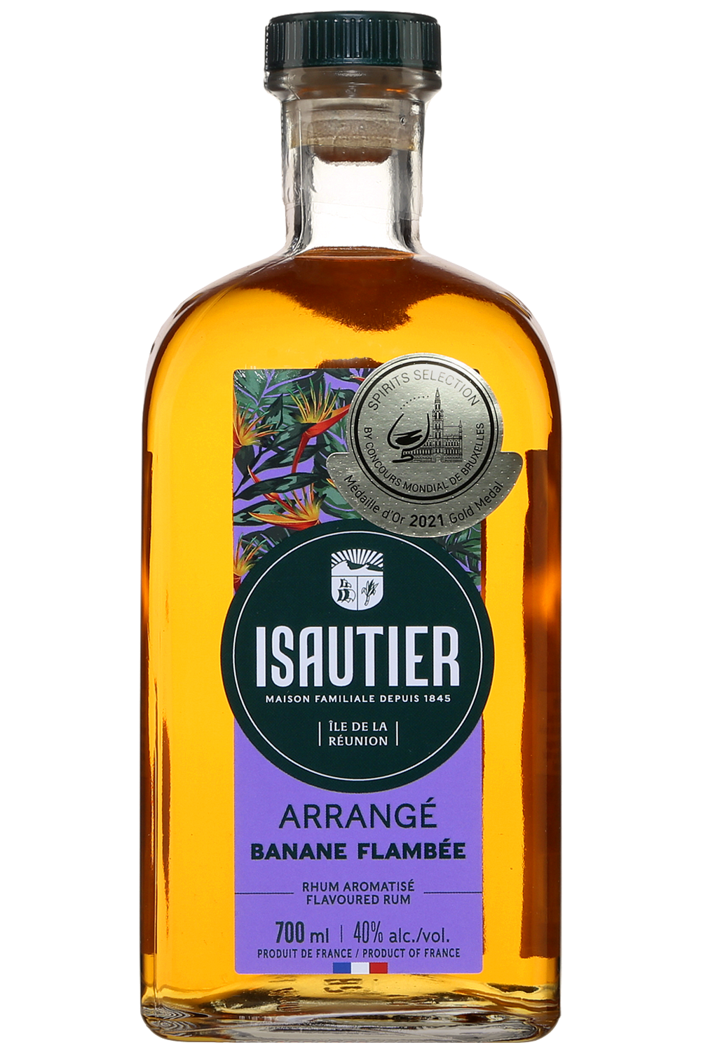 Isautier Rhum Arrangé Banane Flambée, Fiche produit