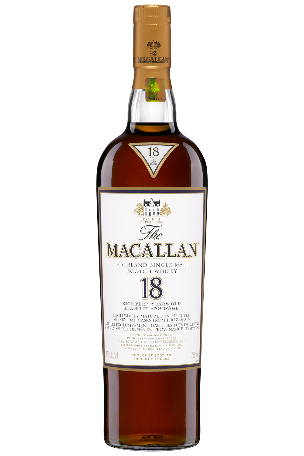 The Macallan 18 Ans Highland Scotch Single Malt Product Page Saq Com