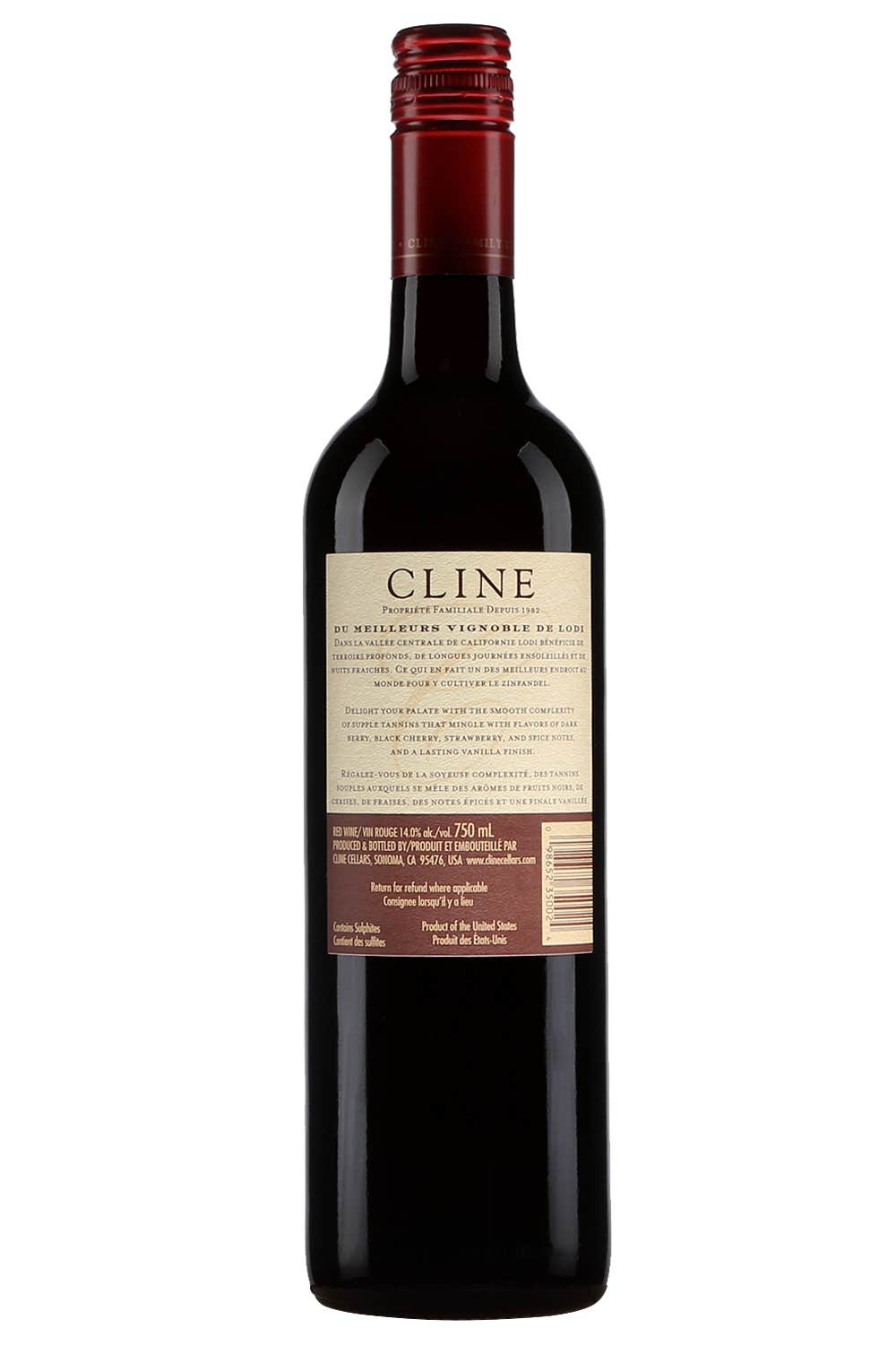 Cline Old Vine Zinfandel Lodi 2021 Product page SAQ.COM