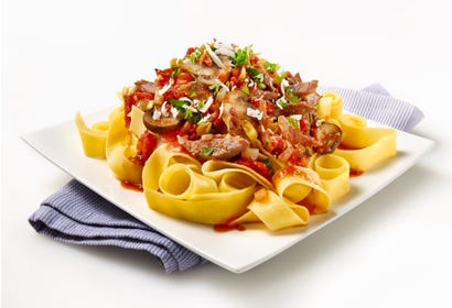 Pappardelle with duck confit