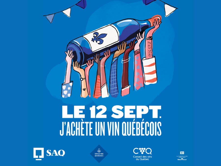 Le 12 septembre, j'achète un vin québécois!