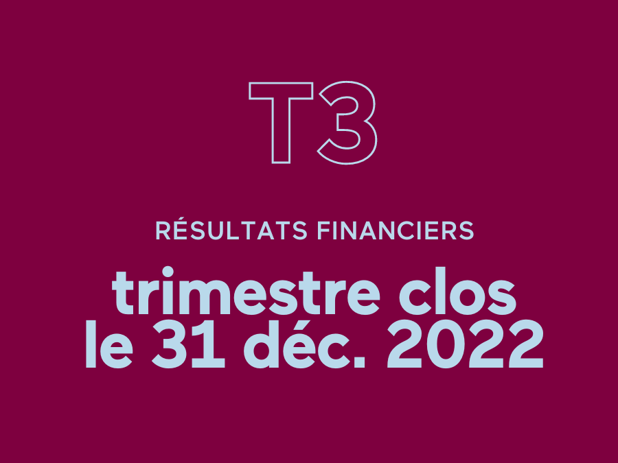 La SAQ annonce un résultat net de 541,4 M$ pour le 3e trimestre de l’exercice 2022-2023