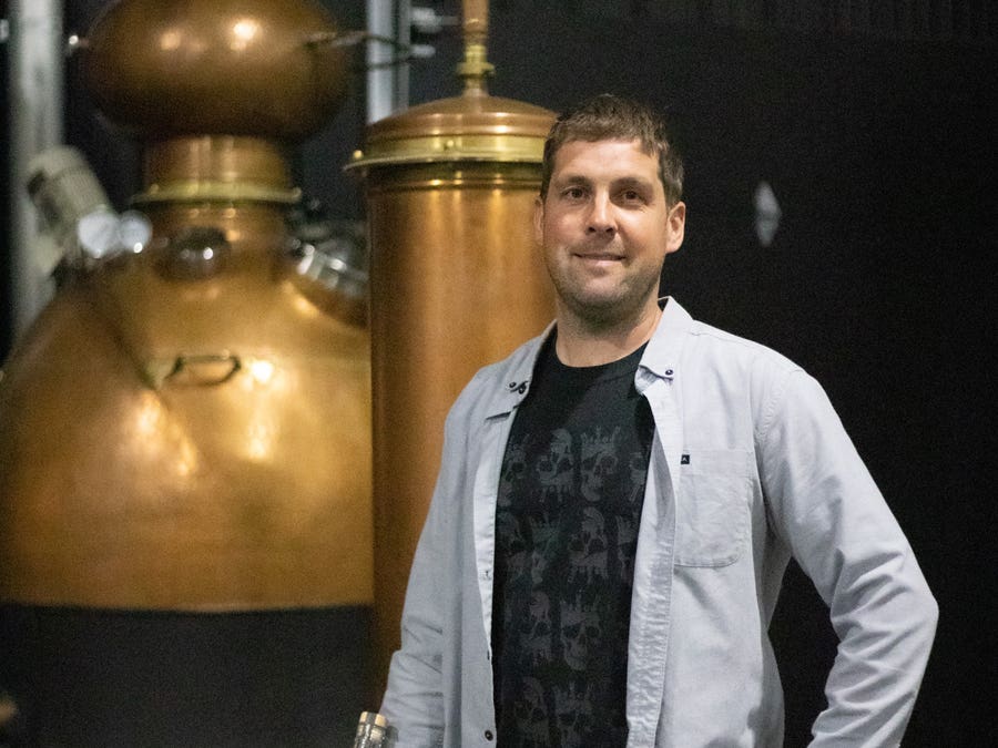 In the liquors and spirits lair at the Lore & Legends distillery