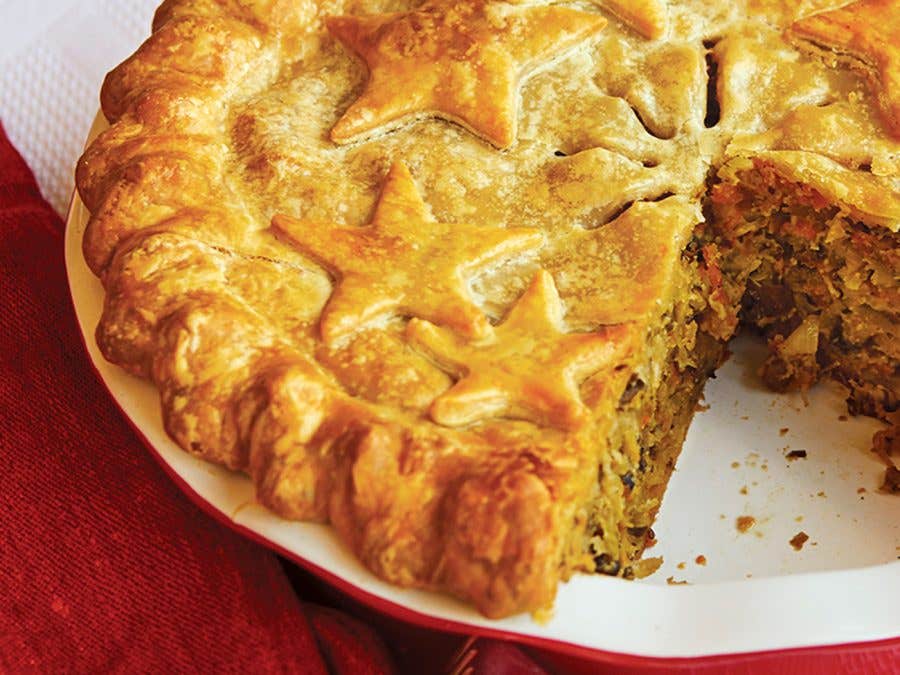 vegetarian tourtière