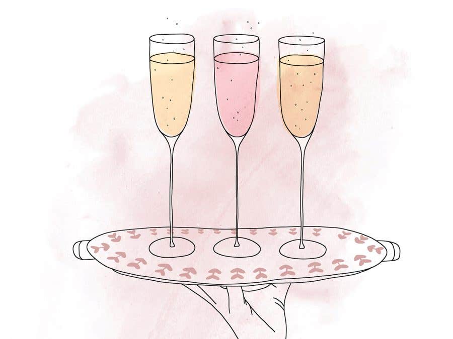 Illustration de verres à champagne