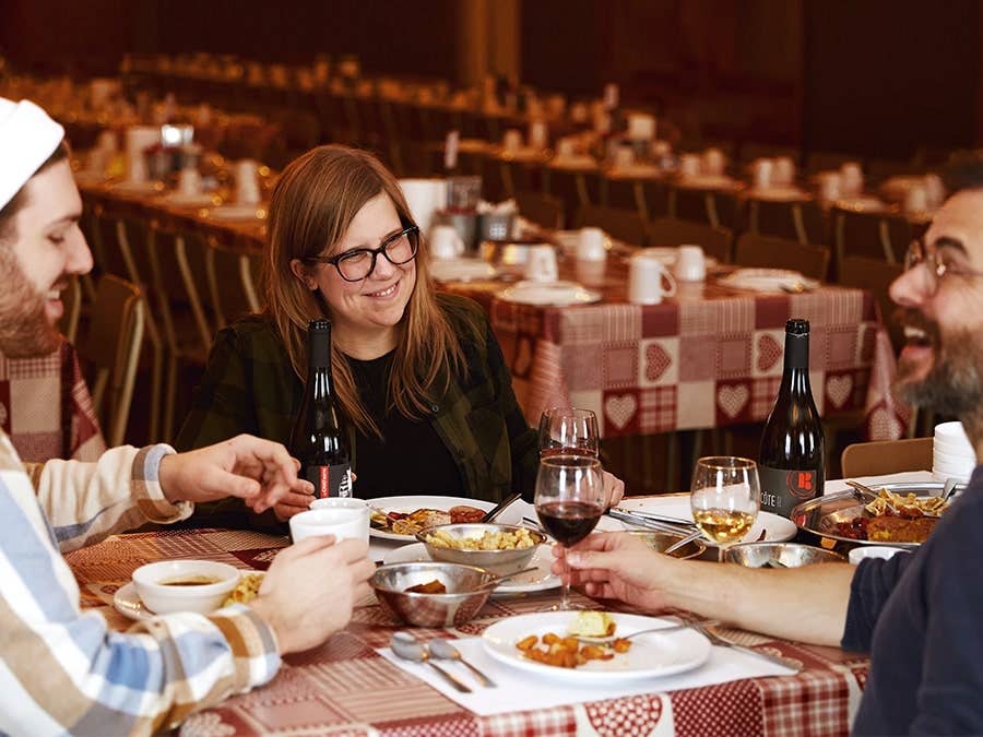 A sommelier at the sugar shack