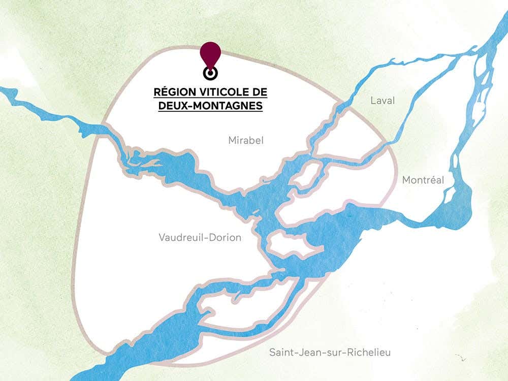 Wine-growing region of Deux-Montagnes.