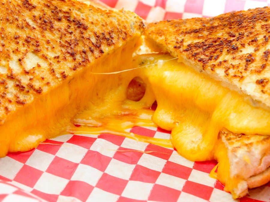 Grilled cheese on the BBQ