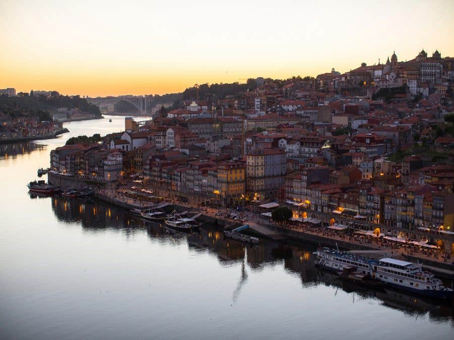 Landscape of Douro wine-growing region.