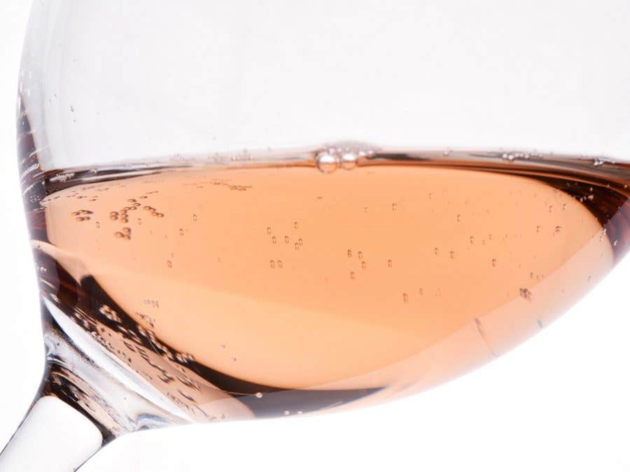 Verre de vin rosé