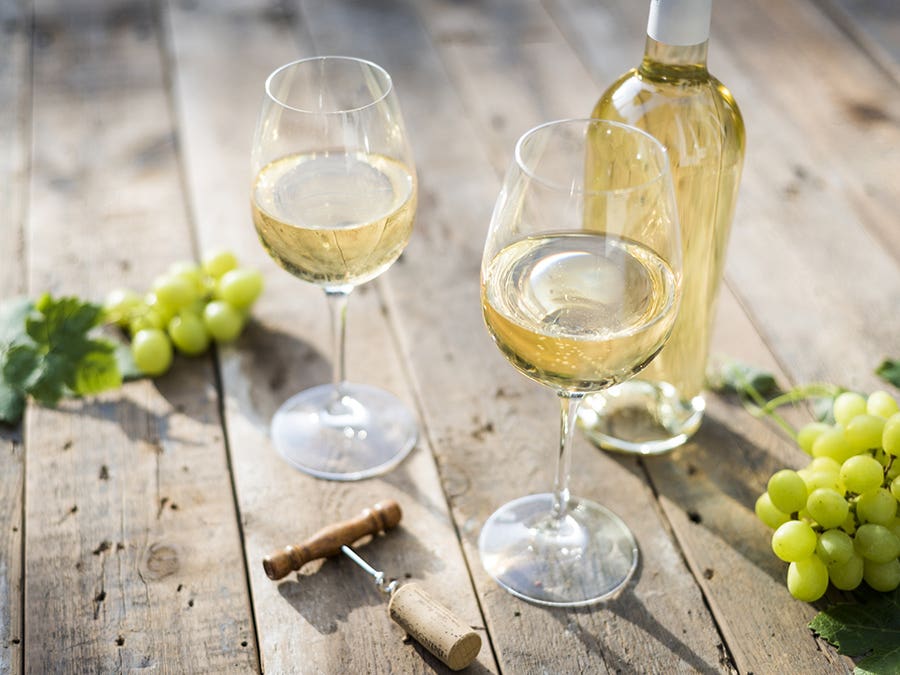 Verres de vin blanc