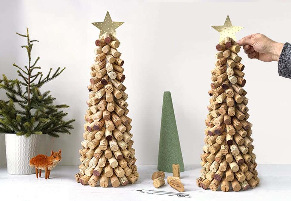 Champagne & Wine Corks Crafts - DIY Wine Cork Christmas Tree