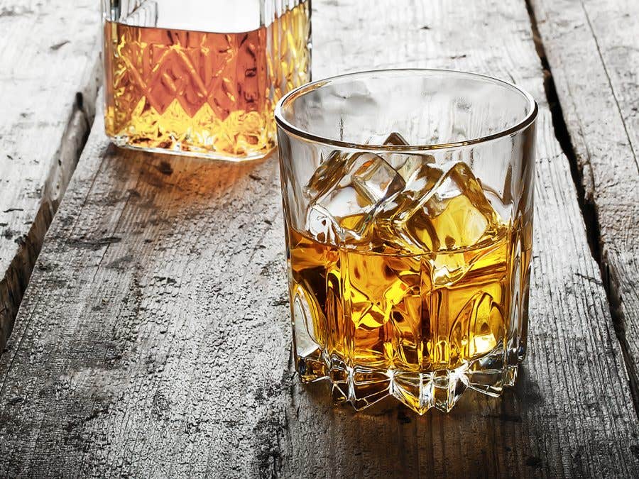 How can you chill whisky without diluting it?