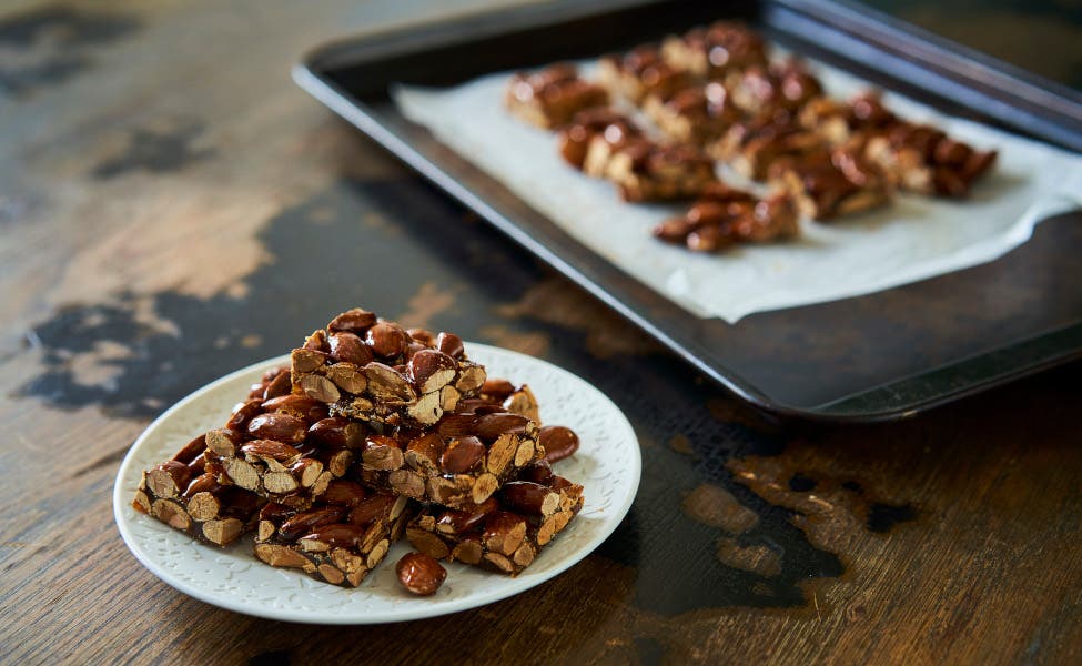 Recette d'amande aux caramel et aux épices de Pasquale vari