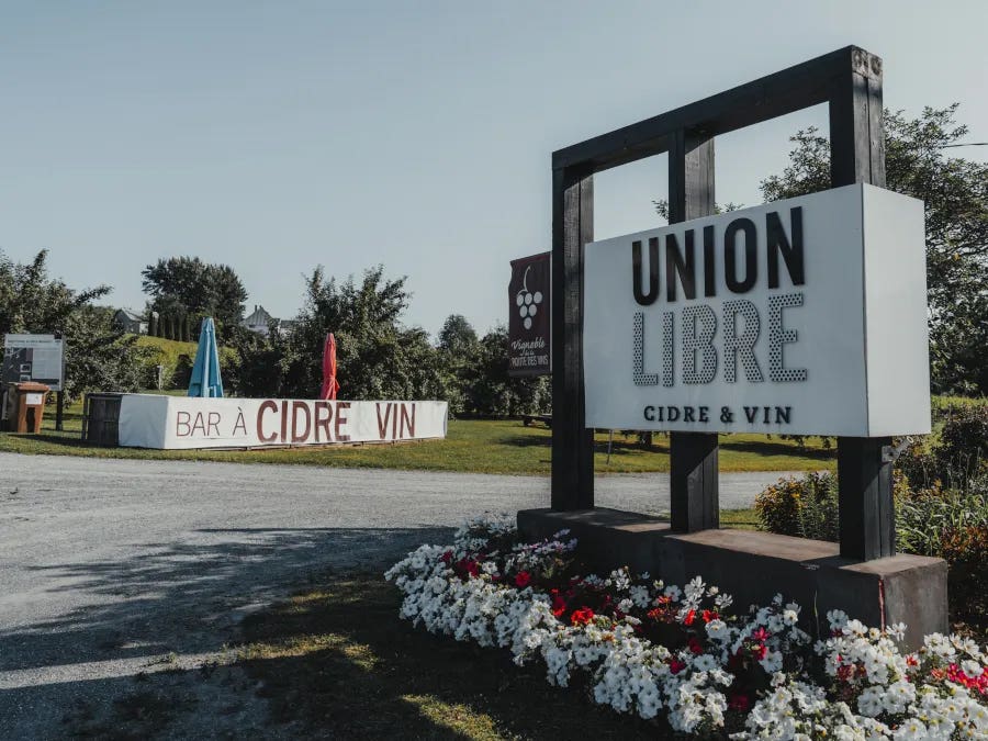 Vignoble domaine Sainte-Famille origine quebec