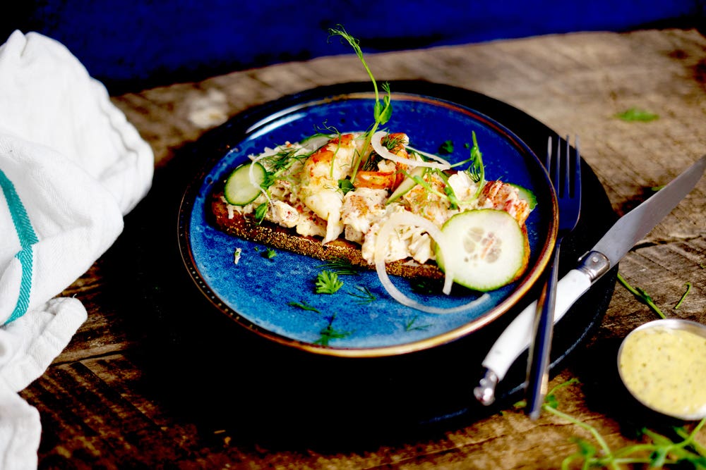 Tacos de crevettes et avocat