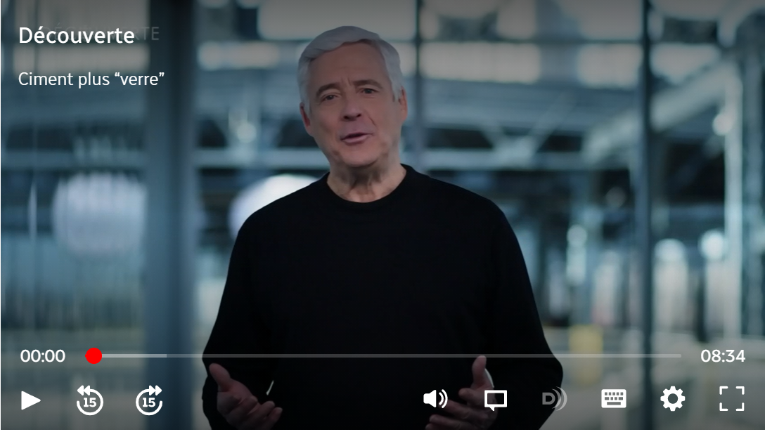 Émission Découverte : Ciment plus «verre»