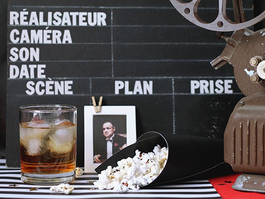 Cinema-inspired decorations Cinema-inspired decorations