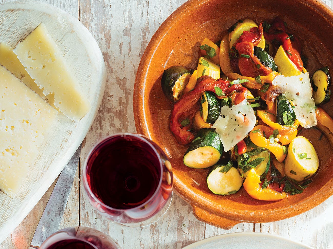 salade de poivrons rôtis et fromage taliah