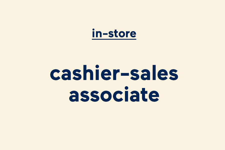 Cashier-sales associate