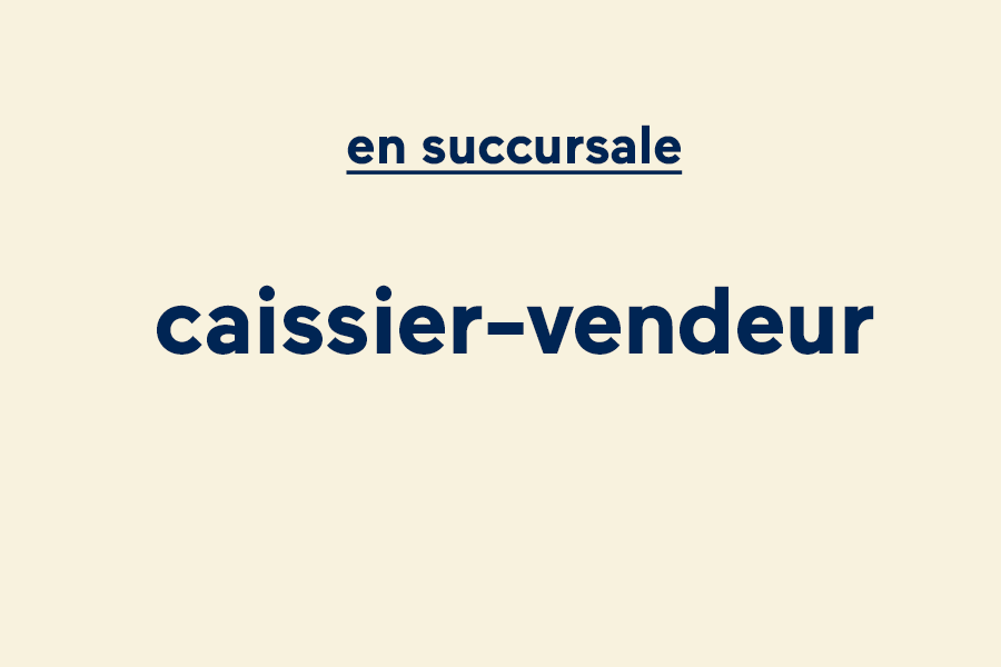 Caissier-vendeur