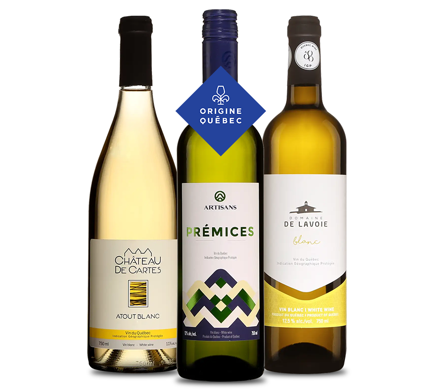 Vins blancs Origine Québec