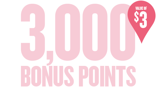 3000 points bonis