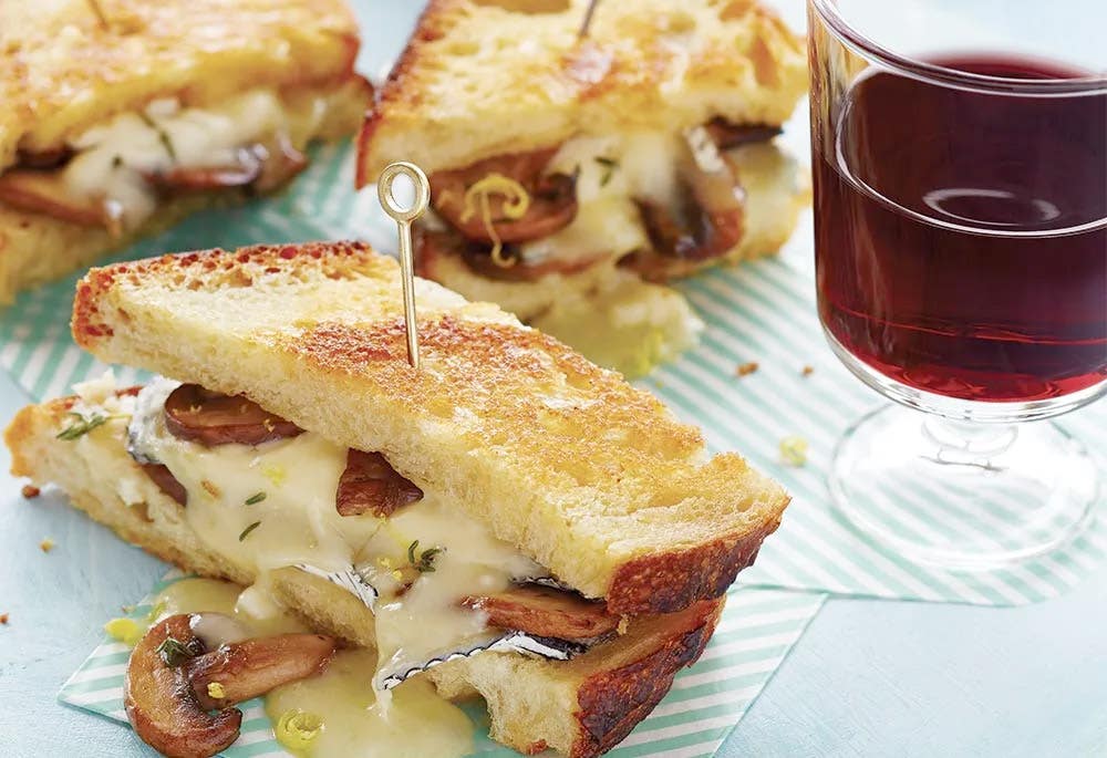 Grilled Cheese aux champignons