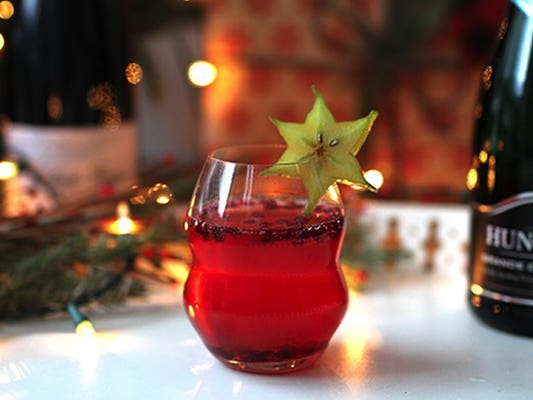 Christmas star cocktail