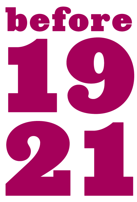 Avant 1921. Avant 1921.