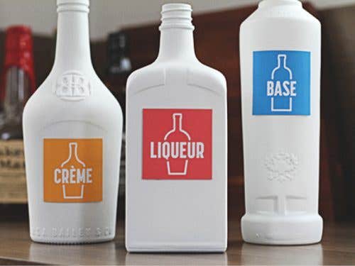 Bar essentials: base, liqueur and cream