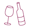bouteille et verre de vin