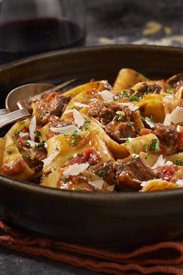 Braised beef pasta