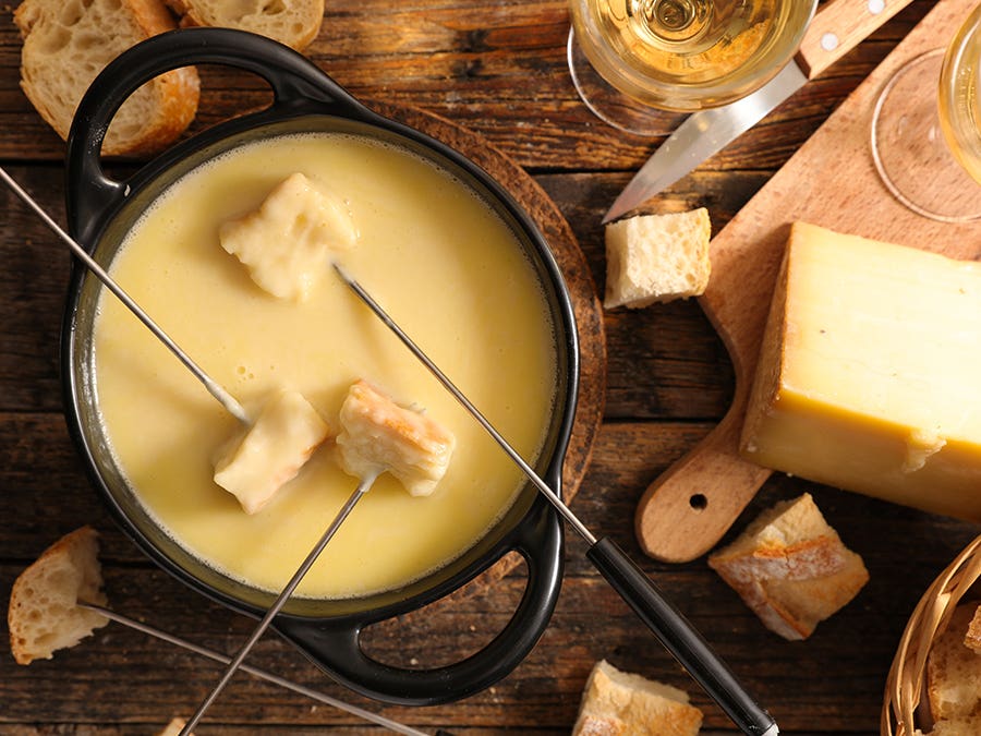 Revisited fondues and delicious local beverages