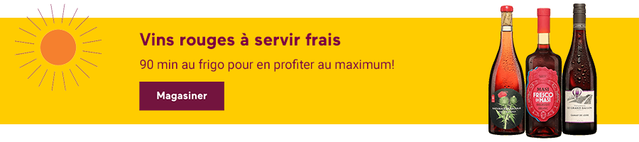 Vins rouges à servir frais
