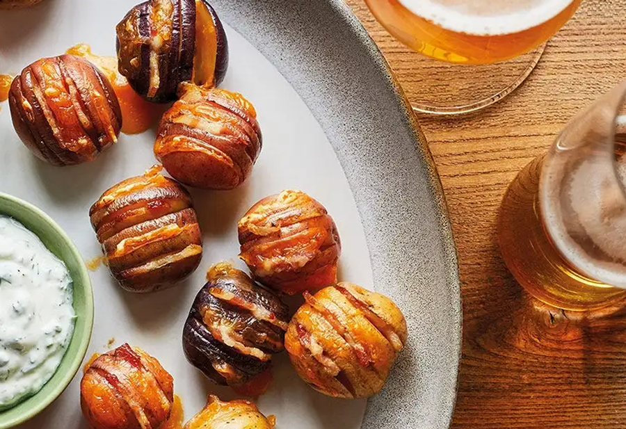 Mini bacon stuffed potatoes