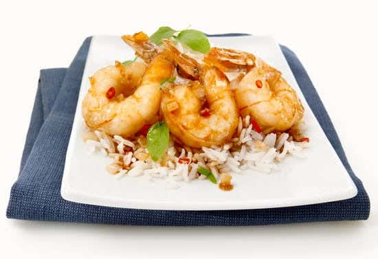 Thai basil shrimp 