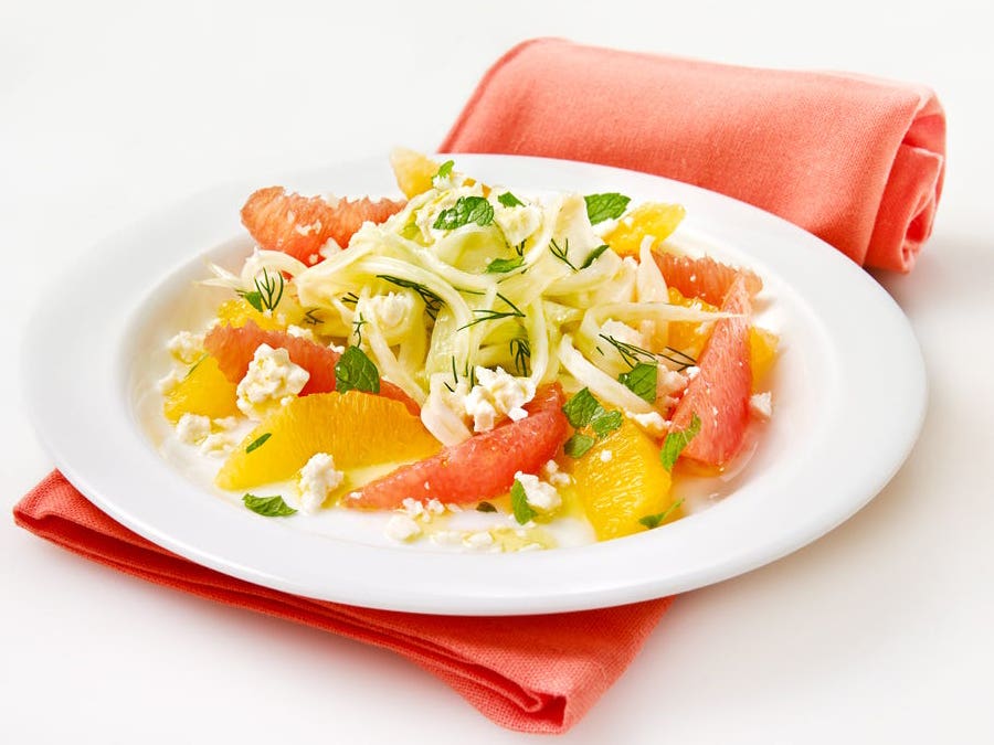 Salade de fenouil, agrumes et féta