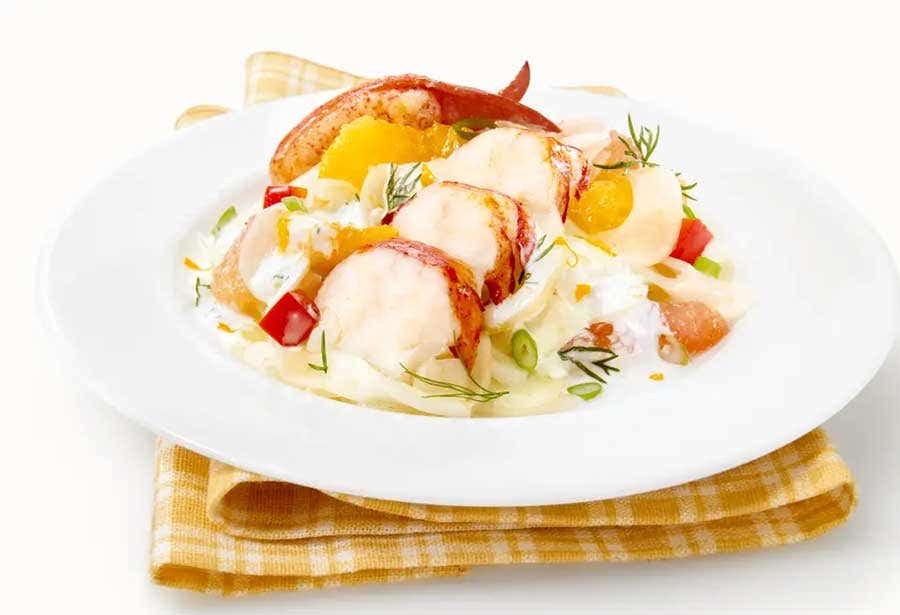 Spring lobster salad with citrus and fennel