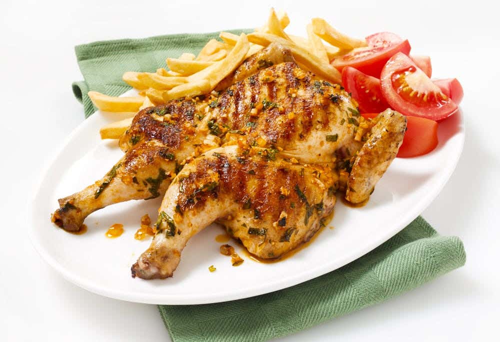 Portuguese-style grilled chicken recipe