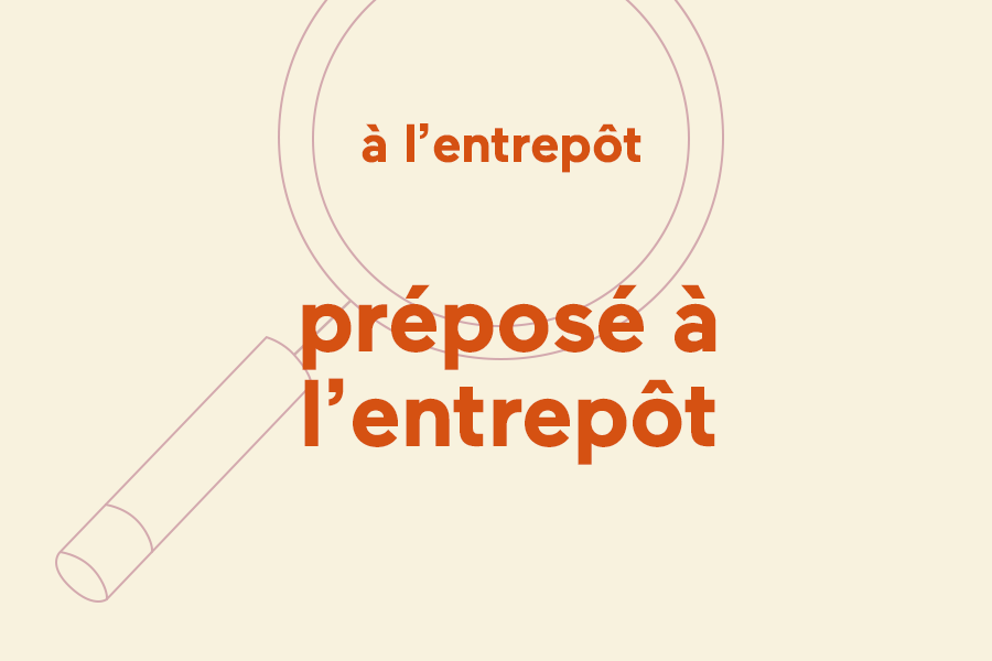 Préposé à l'entrepôt (étudiants)