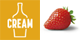 Strawberry-flavoured cream Strawberry-flavoured cream